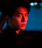 车内男子手持物品特写13377#横屏 