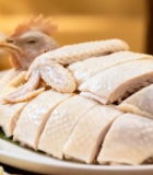 整只白切鸡配佐料摆盘629#横屏 