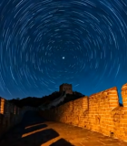 长城星空夜景素材1561#横屏 