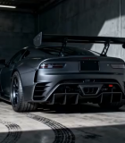 车库内停放的黑色改装跑车599#横屏 