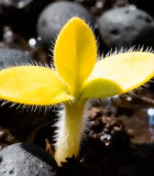 幼苗破土生长微距画面1310#横屏 