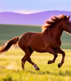 草原上奔跑的骏马(1)2844#横屏 