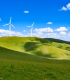 草原风力发电风车景观14971#横屏 