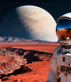 宇航员火星表面探索场景94#横屏 