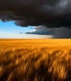 草原上乌云密布的景象(1)3891#横屏 