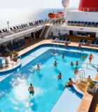 游轮甲板泳池休闲场景334#横屏 