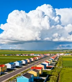 	 草原乡村多彩房屋风景11374#横屏 