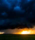 	 草原上乌云密布的天空3216#横屏 