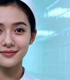 医院内微笑的年轻女护士1180#横屏 