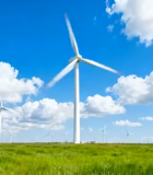 草原上的风力发电风车1162#横屏 