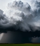 	 草原上空的巨大积雨云景观5565#横屏 