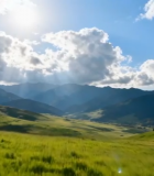 草原山脉自然风光11954#横屏 