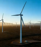 草原风力发电机组全景11212#横屏 