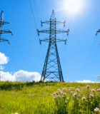 草地高压线电力传输场景8806#横屏 