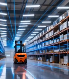 仓库内叉车行驶画面12213#横屏 