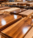 仓库内堆放的各类木板素材12187#横屏 