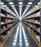 	 仓库内货架货物全景5598#横屏 