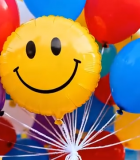 彩色气球特写含笑脸气球964#横屏 