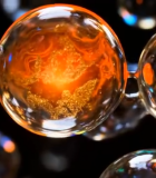 彩色气泡微距素材8656#横屏 