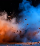 彩色粉末爆炸特写315#横屏 