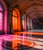 彩色光影装饰的欧式长廊7471#横屏 