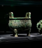 博物馆内青铜器展示9239#横屏 