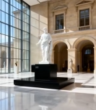 博物馆室内雕塑艺术场景11350#横屏 