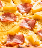 菠萝火腿披萨特写6904#横屏 