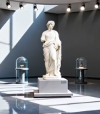 博物馆内雕塑与文物展览10945#横屏 