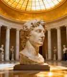 博物馆内的雕塑展示4212#横屏 