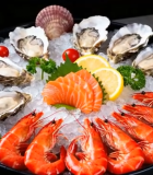 冰盘海鲜拼盘特写7888#横屏 