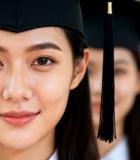 	 毕业生学士帽特写15105#横屏 