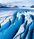 冰川裂缝自然风光3466#横屏 