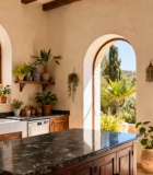 别墅室内厨房装修场景6777#横屏 