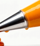 裱花袋挤出橙色流体4238#横屏 