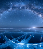 	 冰面星空全景8817#横屏 