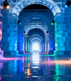 冰雕建筑室内景观11891#横屏 