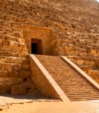 埃及金字塔入口近景12458#横屏 