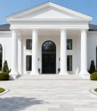 白色别墅外观全景10302#横屏 