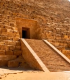 埃及金字塔入口近景12458#横屏 