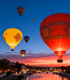 巴黎埃菲尔铁塔热气球景观12022#横屏 