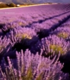  紫色薰衣草花海风景466#竖屏 	 