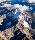  雪山高空俯瞰自然风光3210#竖屏 	 