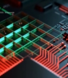  芯片电路板特写2016#竖屏 	 