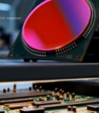  芯片晶圆特写素材4194#竖屏 	 