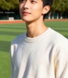  校园中身着毛衣的男生4667#竖屏 	 