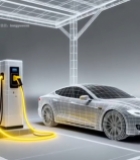  新能源汽车充电桩充电场景3461#竖屏 	 