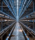  现代化养殖厂房内部全景7492#竖屏 	 