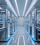  现代化实验室内部场景(1)6879#竖屏 	 