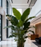  现代办公大厅绿植盆栽2923#竖屏 	 
